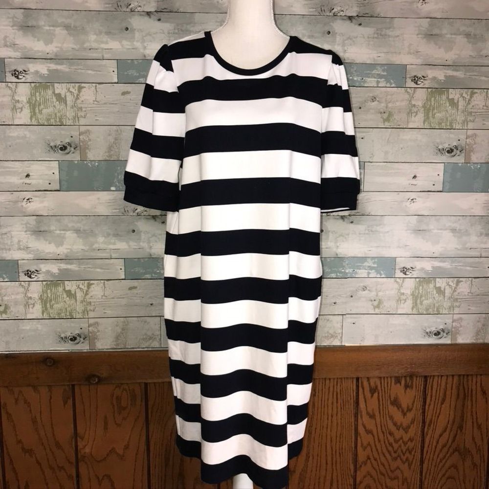 Lauren Ralph Lauren navy white dress 522